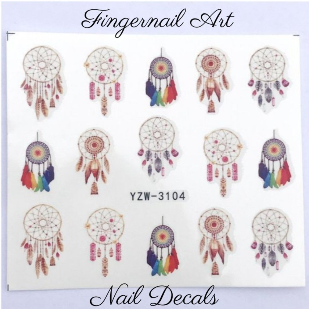 3/$15 Fingernail Art Nail Decals Waterslide Transfer Stickers - Picture 2 of 3